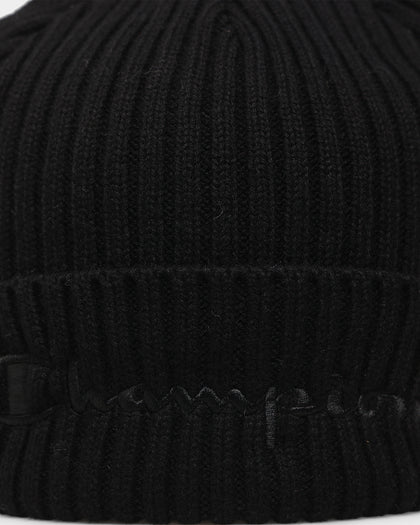 Champion C Life Tonal Rib Beanie Black