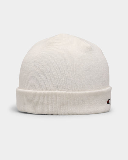 Champion C Life Script Beanie Chalk White