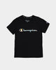 Champion Kids' Foil Script T-Shirt Black/Silver