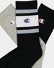 Champion LFS C Crew Socks 3 Pack White/Black
