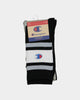 Champion LFS C Crew Socks 3 Pack White/Black