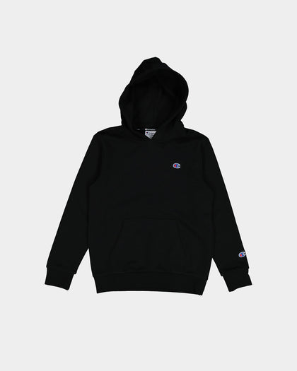 Champion Kids' French Terry C Logo Hoodie Black