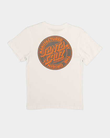 Santa Cruz Kids' Reverse MFG Dot T-Shirt White