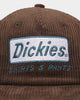 Dickies Hustle Unstructured 5 Panel Strapback Chestnut