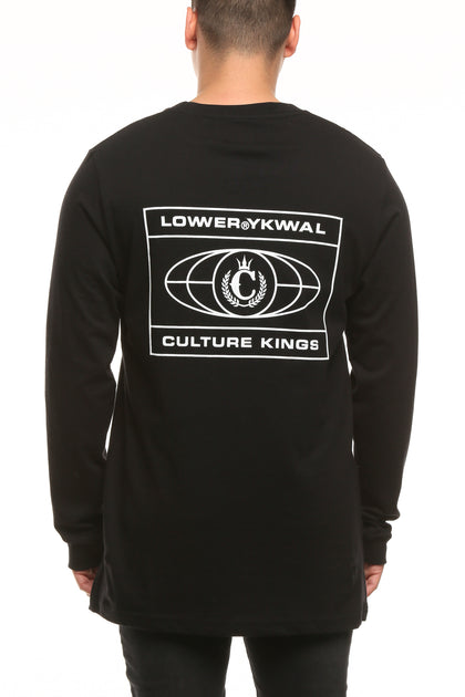 Lower X Culture Kings Globalist QRS LS Tee Black