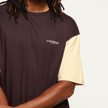 Lower Box Tee Luchini Brown/Beige/Gold