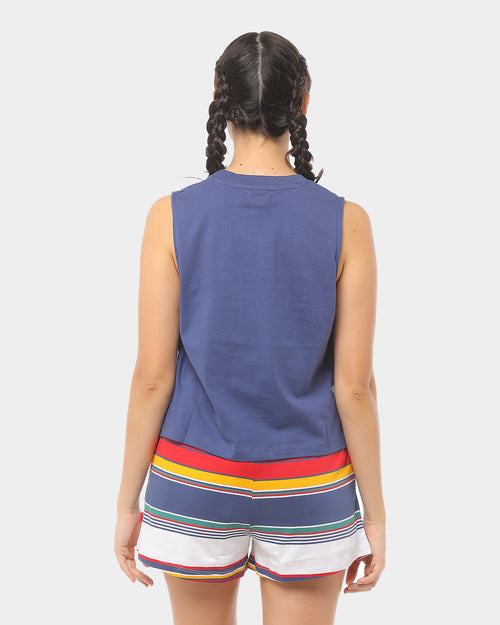 Lower Women's Applebox Crop Tank Blue