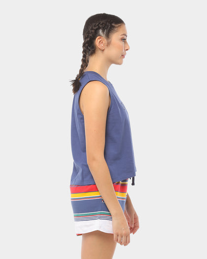 Lower Women's Applebox Crop Tank Blue