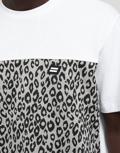 Thing Thing Panel Tee White/Leopard