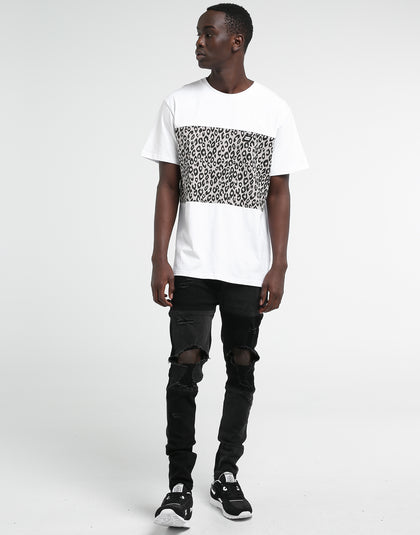 Thing Thing Panel Tee White/Leopard