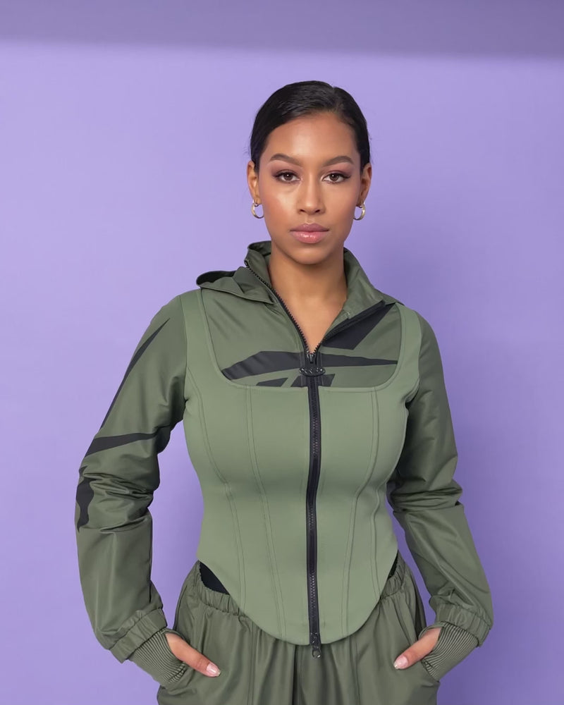 reebok corset hoodie
