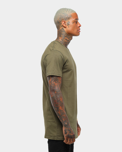 AS Colour Tall T-Shirt Army Green/Brown