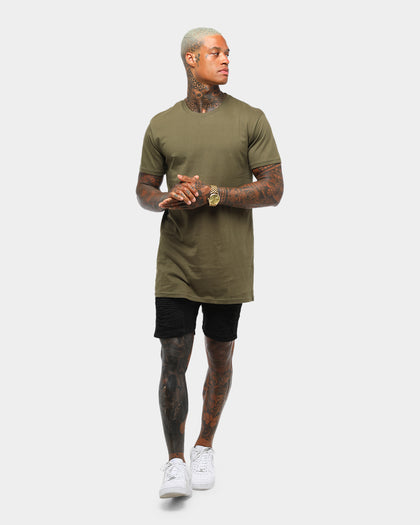 AS Colour Tall T-Shirt Army Green/Brown