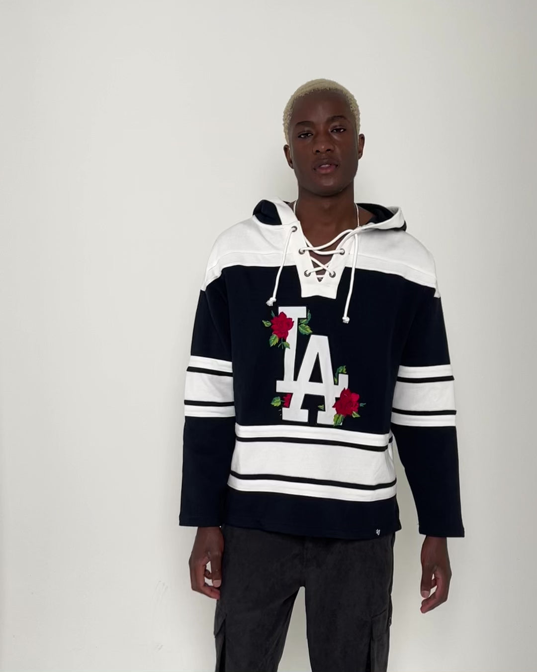 47 Brand Los Angeles Dodgers Superior Lacer Hoodie Black | Culture