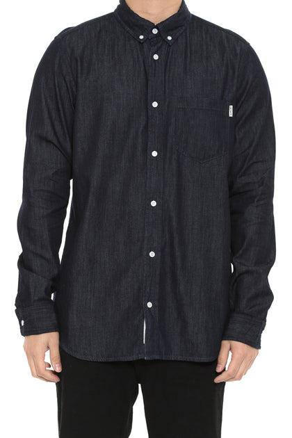 Civil Long Sleeve Button up Dark Denim