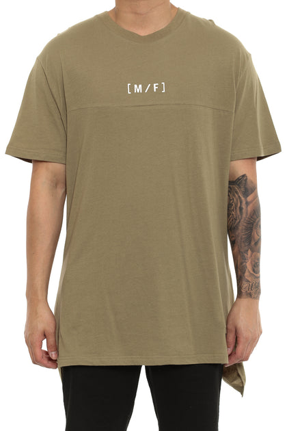 Surplus Dropped Tail Tee Olive