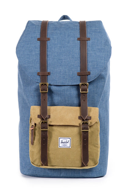 Little America Crosshatch Navy/tan