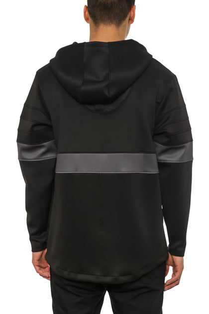 Structured Neoprene Hood Black