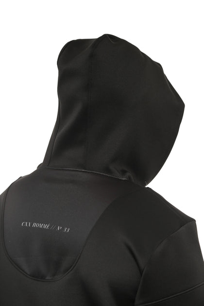 Structured Neoprene Hood Black