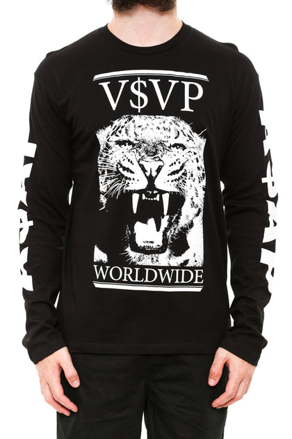 Tiger Long Sleeve Tee Black