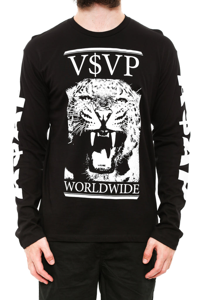 ASAP MOB　904040 Tiger Long Sleeve Tee Black | Culture Kings US