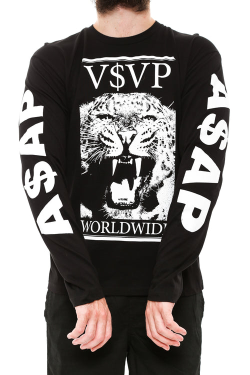 Tiger Long Sleeve Tee Black