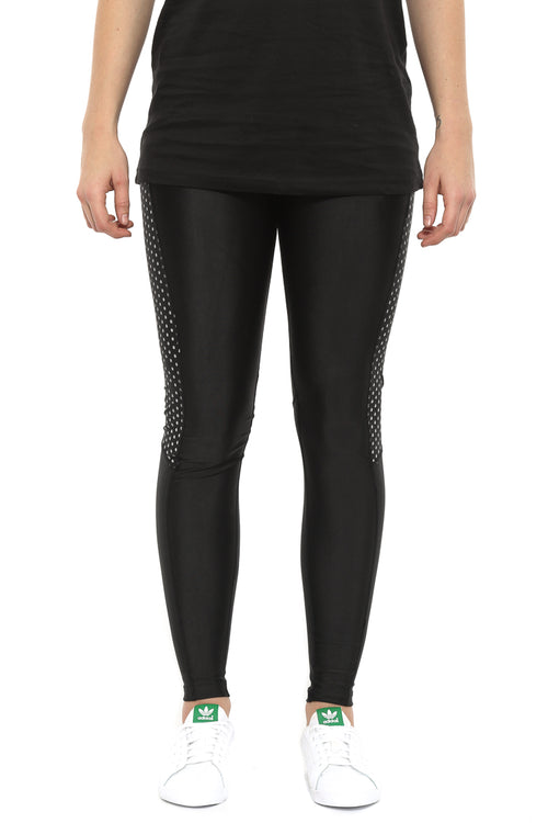 Reflective Dots Womens Tights Black