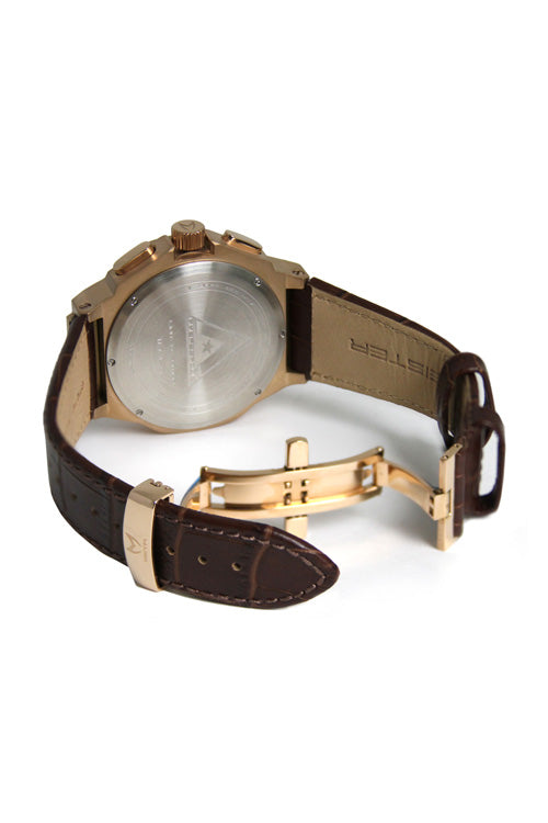 Ambassador Croc Band Brown/gold/brow