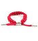 Braided Shoelace Bracelet Red/silver