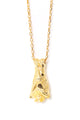 Bat Necklace Gold