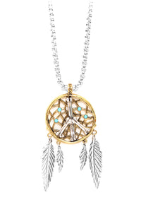 Dream Catcher Necklace Silver/gold