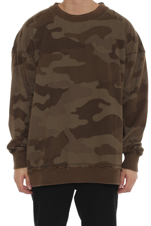 Raw Panel Camo Sweat Shirt Camo