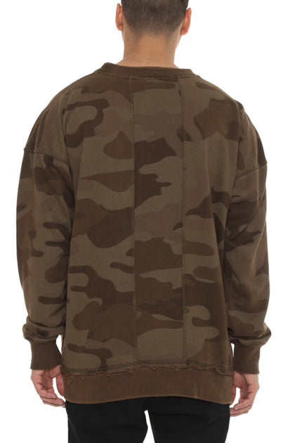 Raw Panel Camo Sweat Shirt Camo