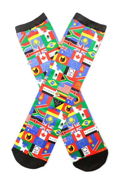 Wearld Flag Sock Multi-coloured/