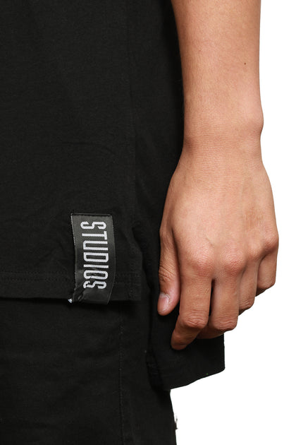 Dropped Tee Black