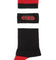 Split Logo Socks Black/red