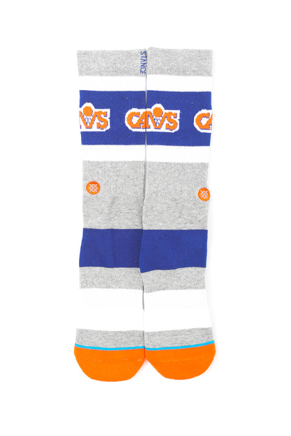 Cavs NBA Crew Sock Grey