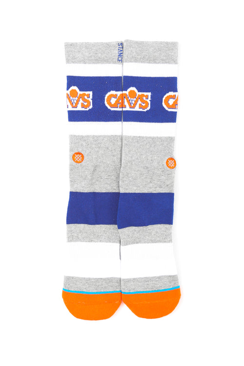 Cavs NBA Crew Sock Grey