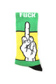 F Off Sock Green/white