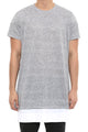 Essential Layered Tee Grey/white