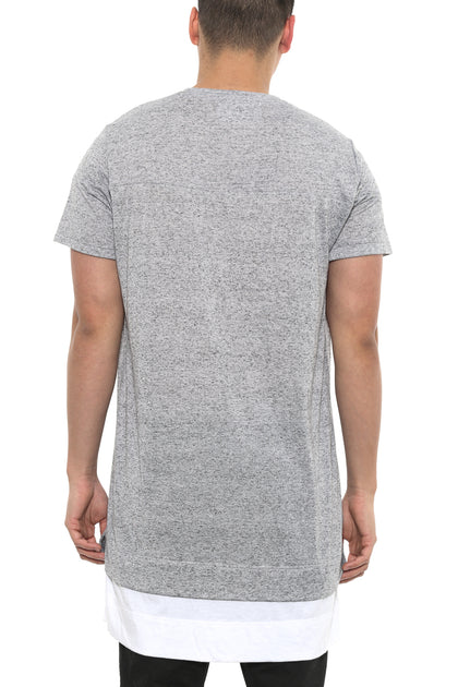Essential Layered Tee Grey/white