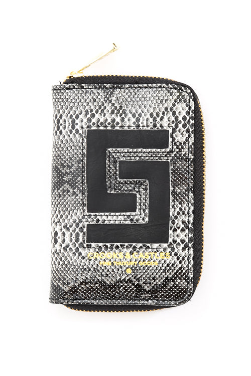 Reptillo Zip Wallet Silver